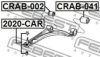 FEBEST CRAB-041 Control Arm-/Trailing Arm Bush